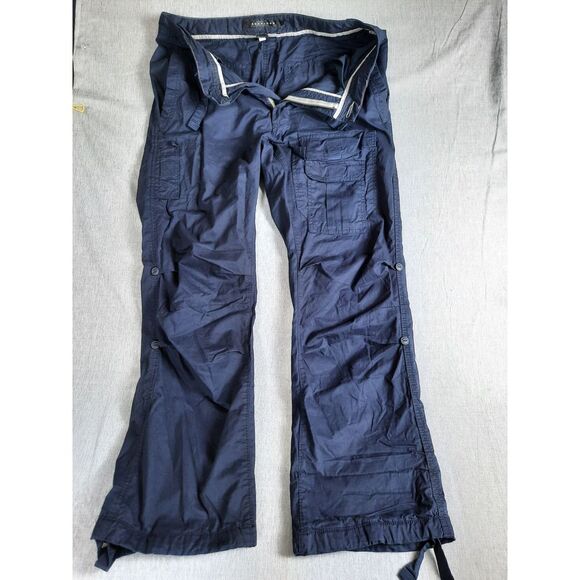 Sean John Men 30 Utility Camp Paratroper Drawstring Jogger Pants NavyBlue Cotton - Picture 1 of 8